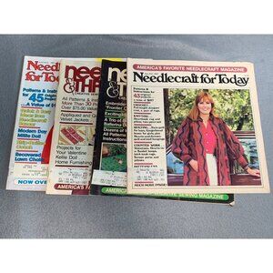 Vintage Needlecraft & Sewing Magazines 1983 Lot - Patterns & Instructions